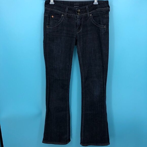 Hudson Women’s 26 Made in the USA Signature Bootcut Dark Wash Jean 5 Poc… - Picture 4 of 8